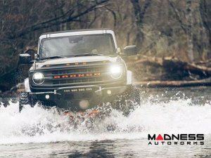 Ford Bronco Front Bumper - Steel Bender - Textured Black - Havoc Ford Bronco Front Bumper - Steel Bender - Textured Black - Havoc